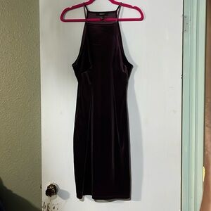 Velvet mini dress